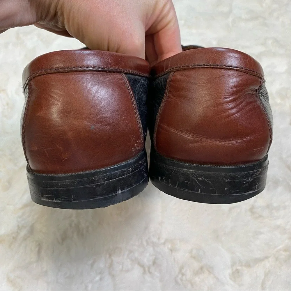 Johnson and Murphy Aragon Il Kiltie‎ Tassel Loafer Men's 11.5 Brown Black Shoe